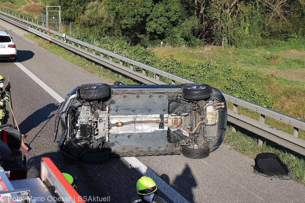 Unfall A8 Guenzburg-Leipheim 25092021