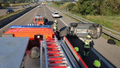 Unfall A8 Guenzburg-Leipheim 25092021