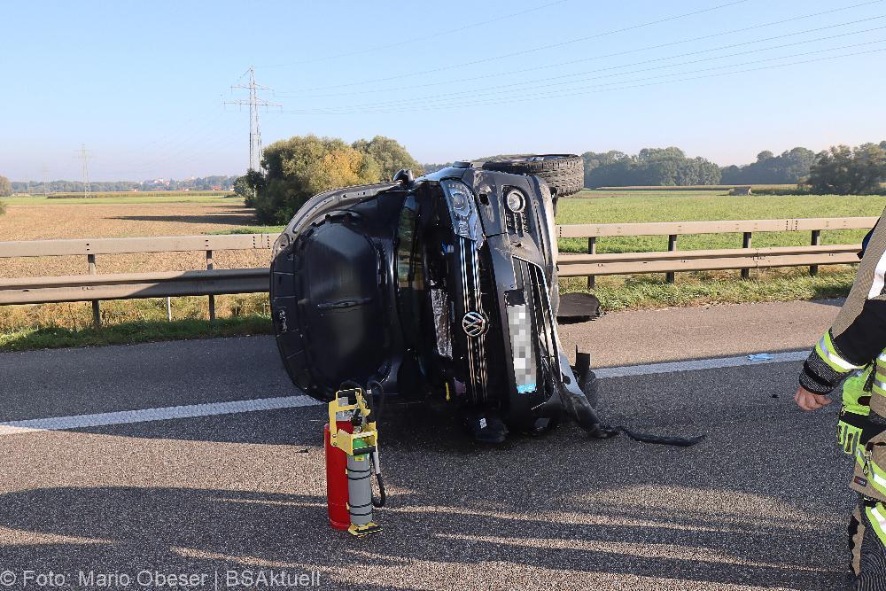 Unfall A8 Guenzburg-Leipheim 25092021