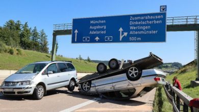 Unfall A8 bei Zusmarshausen am 05.09.2021