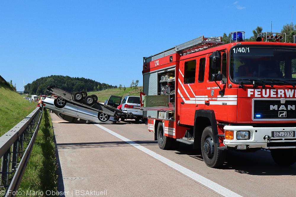 Unfall A8 bei Zusmarshausen am 05.09.2021