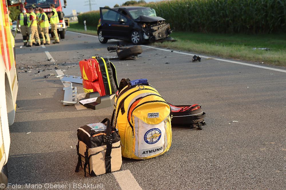 Unfall B16 Ichenhausen 12092021