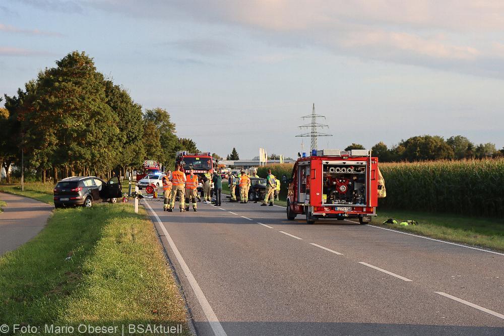 Unfall B16 Ichenhausen 12092021