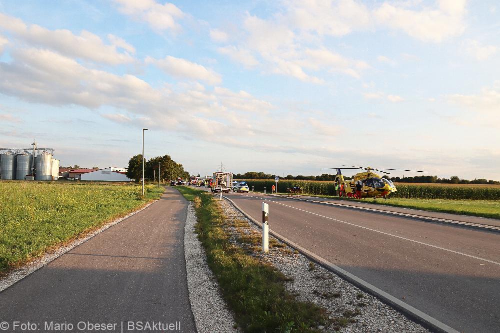 Unfall B16 Ichenhausen 12092021