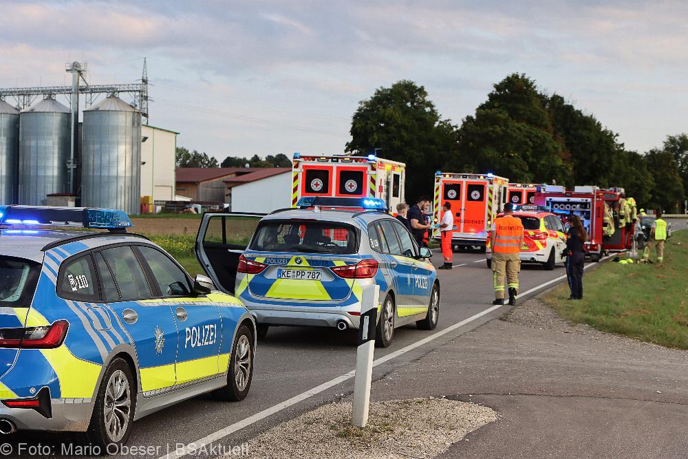 Unfall B16 Ichenhausen 12092021