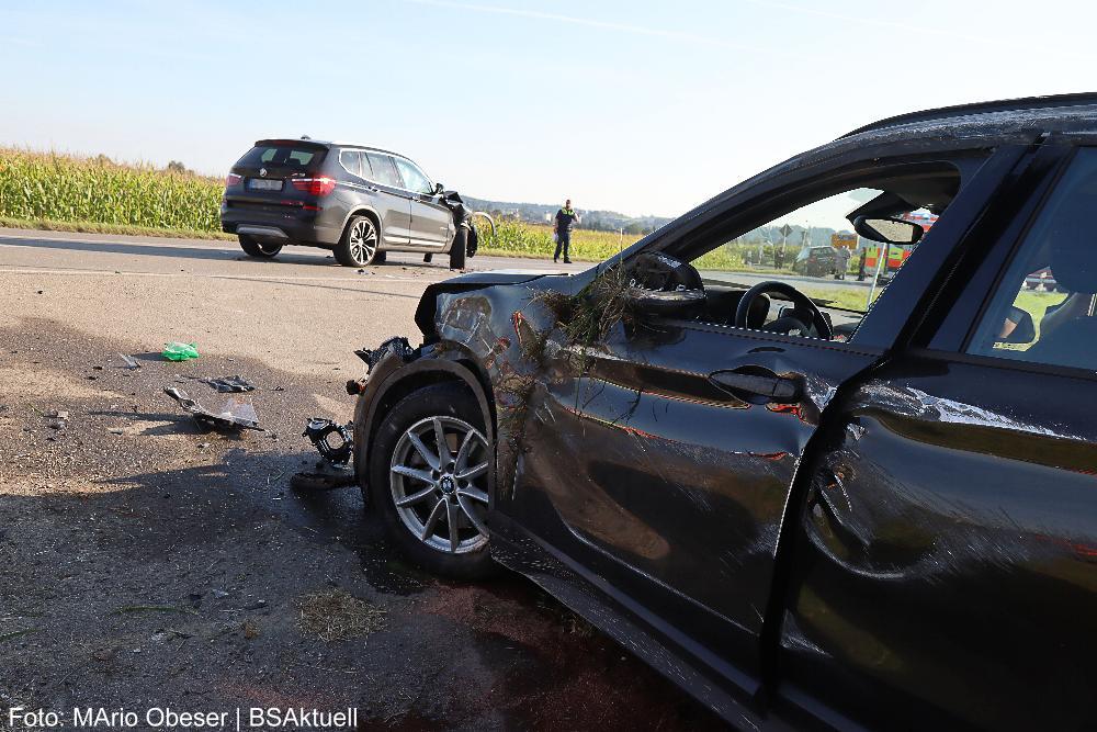 Unfall B300 bei Ursberg