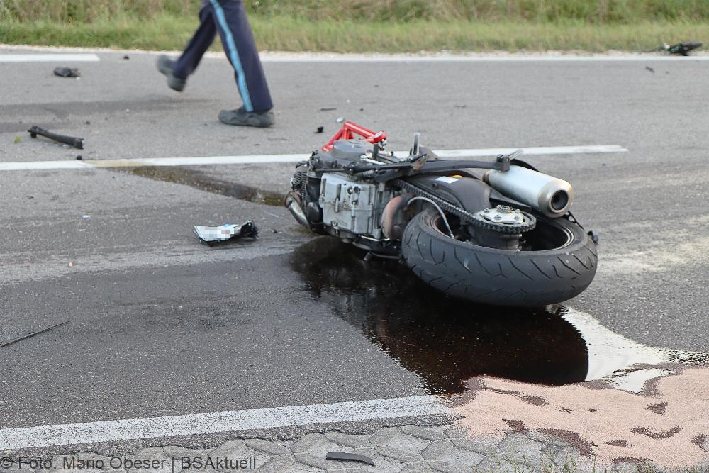 Unfall Steinheim Neu-Ulm Motorrad Pkw 07092021