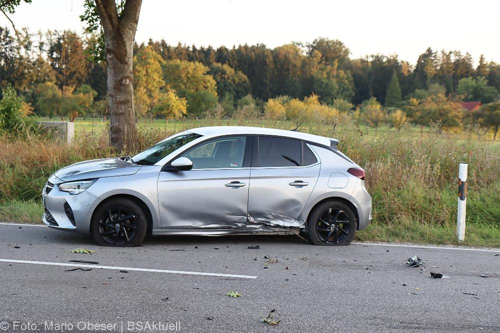 Unfall Steinheim Neu-Ulm Motorrad Pkw 07092021