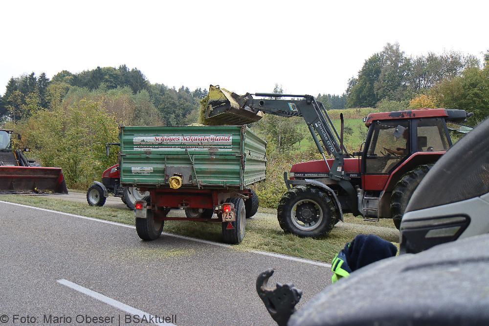 Unfall Autenried-Biberberg - Traktor-Anhaenger