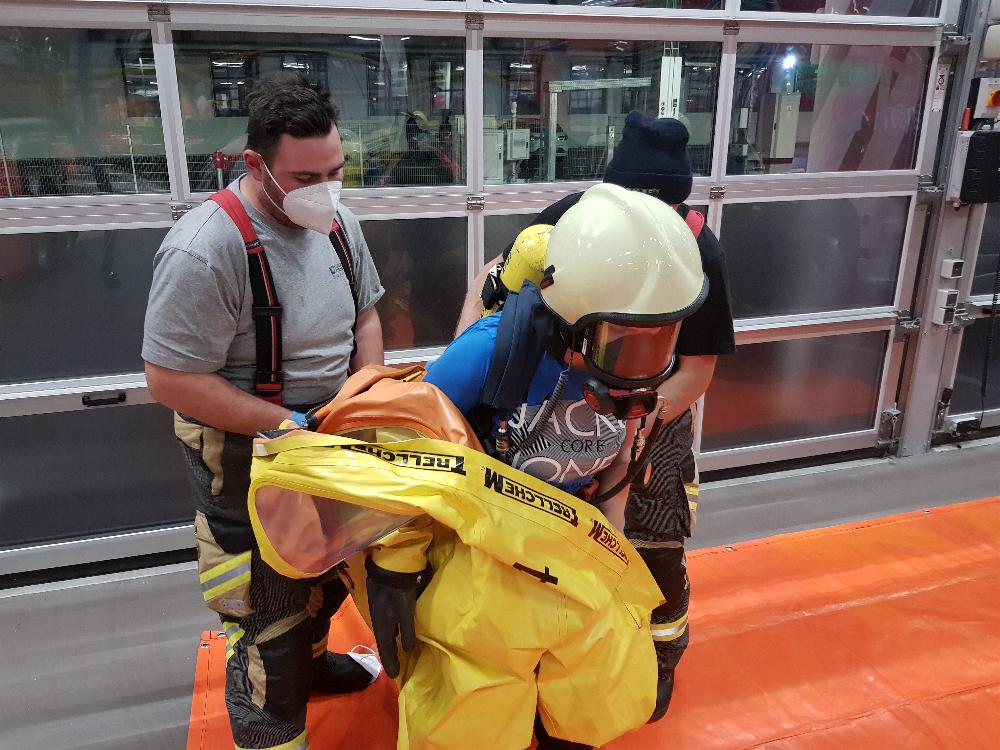 CSA-Lehrgang Feuerwehr Guenzburg und Feuerwehr Reisensburg