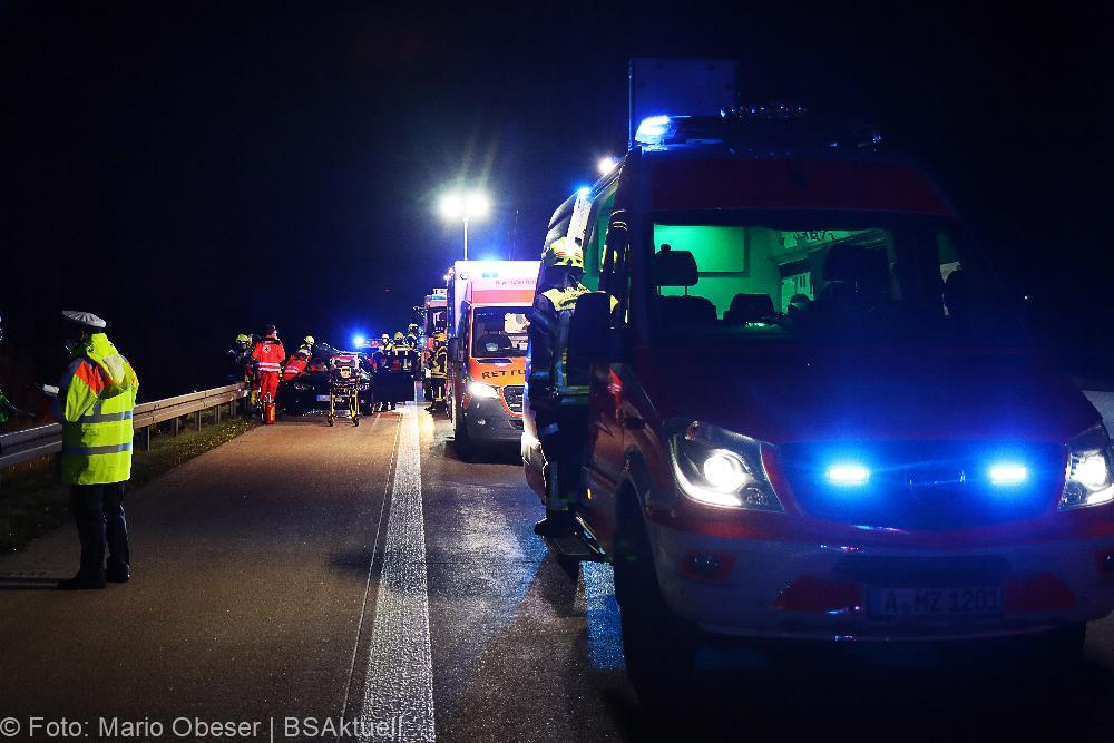 Verkehrsunfall A8 Jettingen-Scheppach 09.11.2021