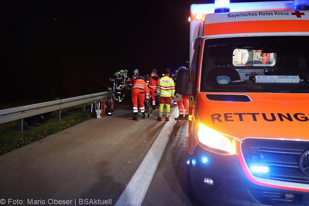 Verkehrsunfall A8 Jettingen-Scheppach 09.11.2021