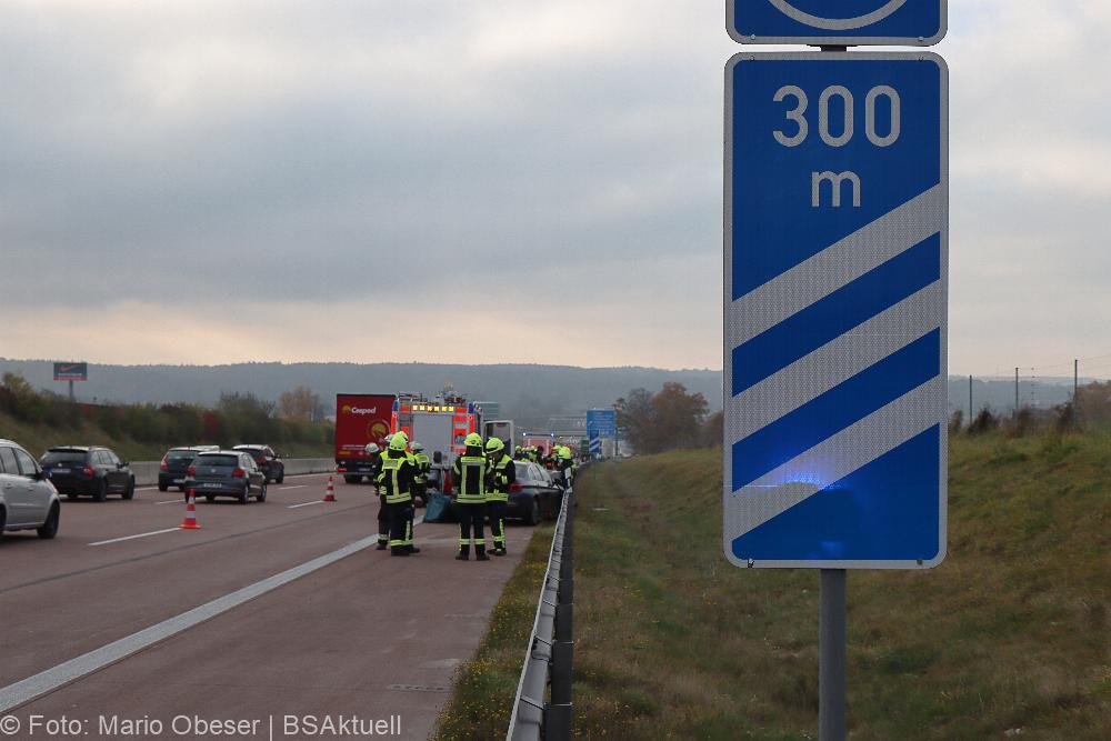 Unfall auf der A8 bei Burgau am 06.11.2021