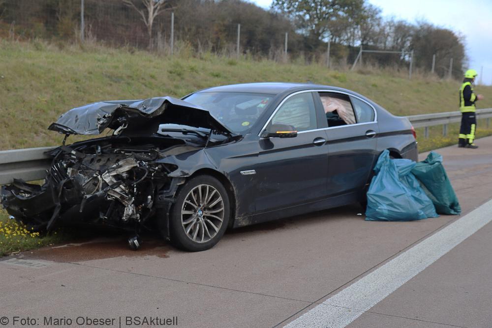 Unfall auf der A8 bei Burgau am 06.11.2021