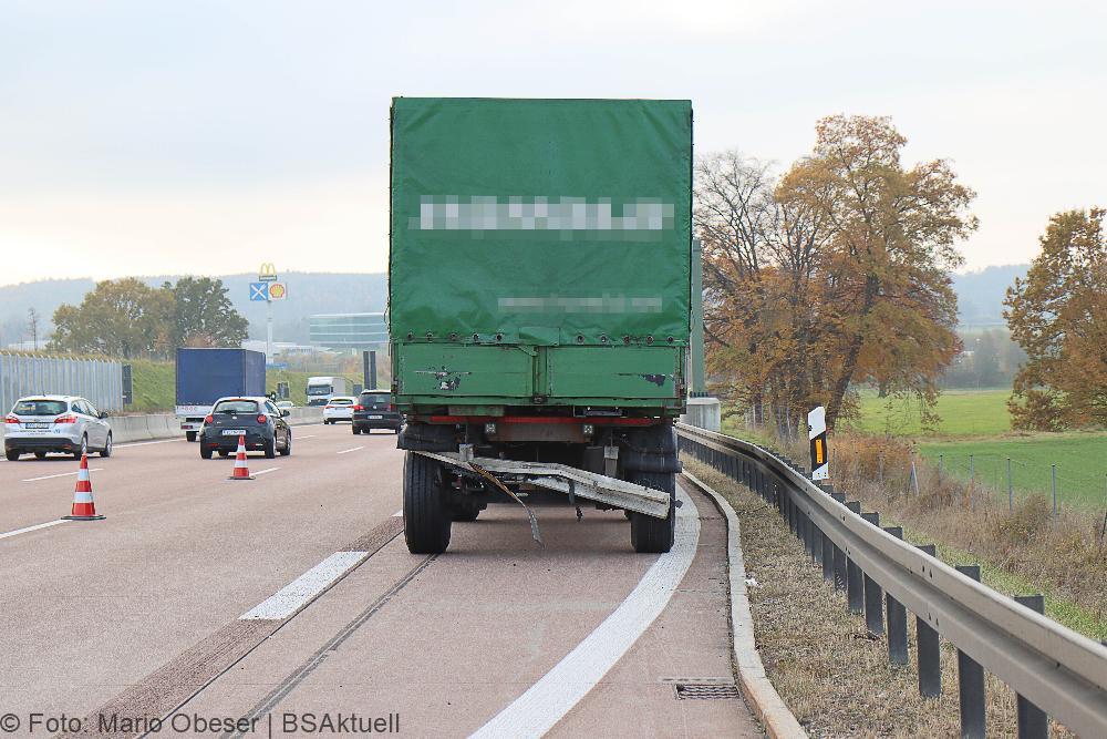Unfall auf der A8 bei Burgau am 06.11.2021