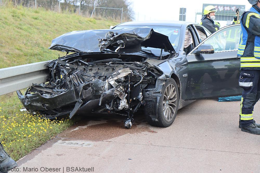Unfall auf der A8 bei Burgau am 06.11.2021