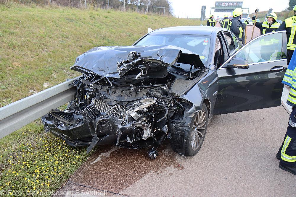 Unfall auf der A8 bei Burgau am 06.11.2021