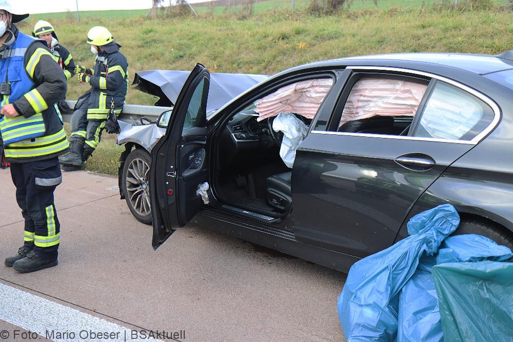 Unfall auf der A8 bei Burgau am 06.11.2021