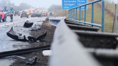 Unfall A8 Guenzburg-Leipheim 26122021