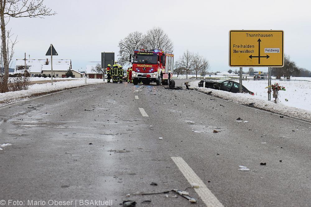 Unfall Jettingen ST2025 Oberwaldbach 10122021