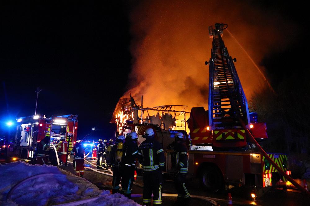 Waltenhofen Brand Dachstuhl Zimmerei 17122021