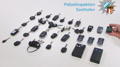 Sonthofen Autoschlüssel sichergestellt
