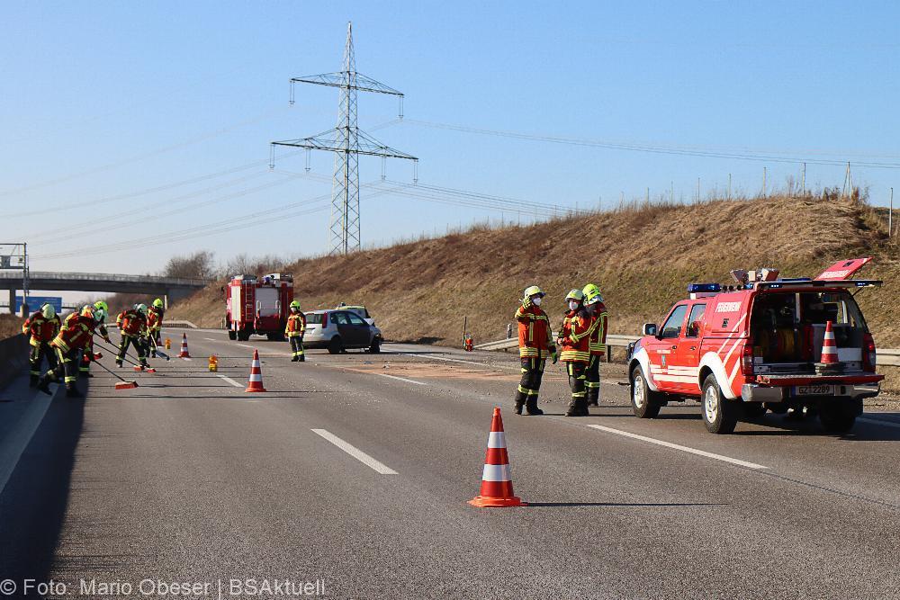 Verkehrsunfall A8 bei Günzburg