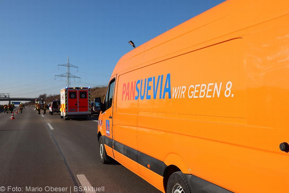 Verkehrsunfall A8 bei Günzburg