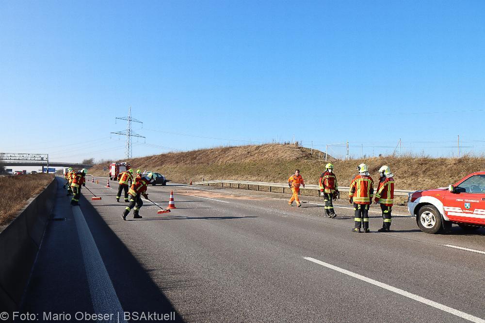 Verkehrsunfall A8 bei Günzburg