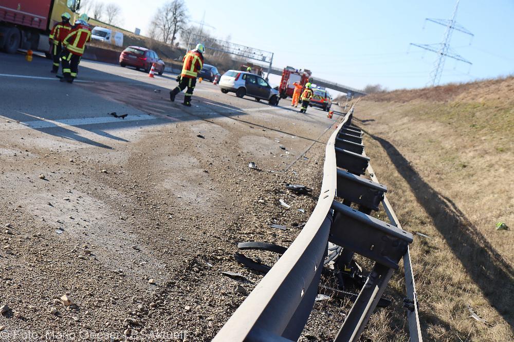 Verkehrsunfall A8 bei Günzburg