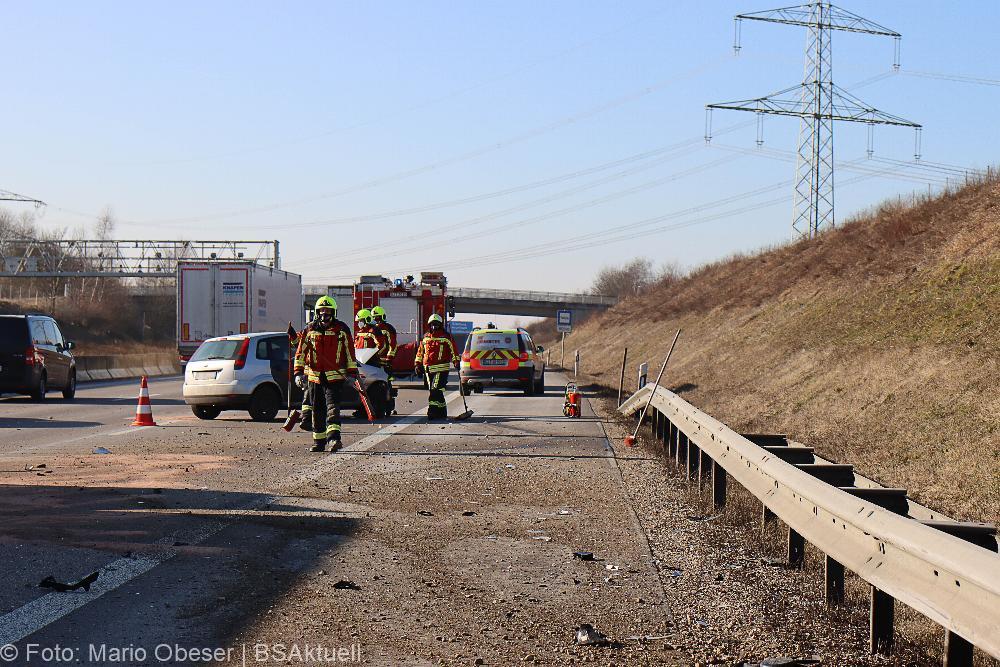 Verkehrsunfall A8 bei Günzburg