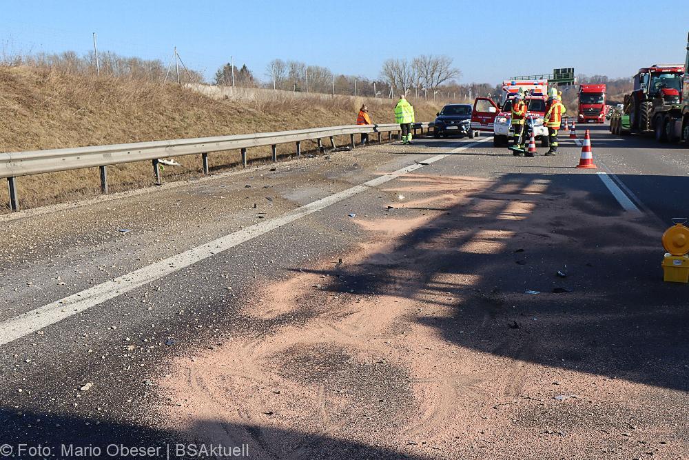 Verkehrsunfall A8 bei Günzburg