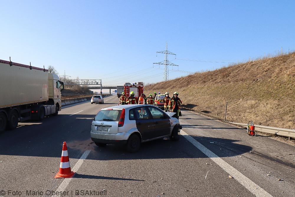 Verkehrsunfall A8 bei Günzburg
