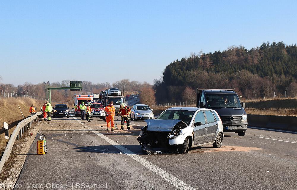 Verkehrsunfall A8 bei Günzburg
