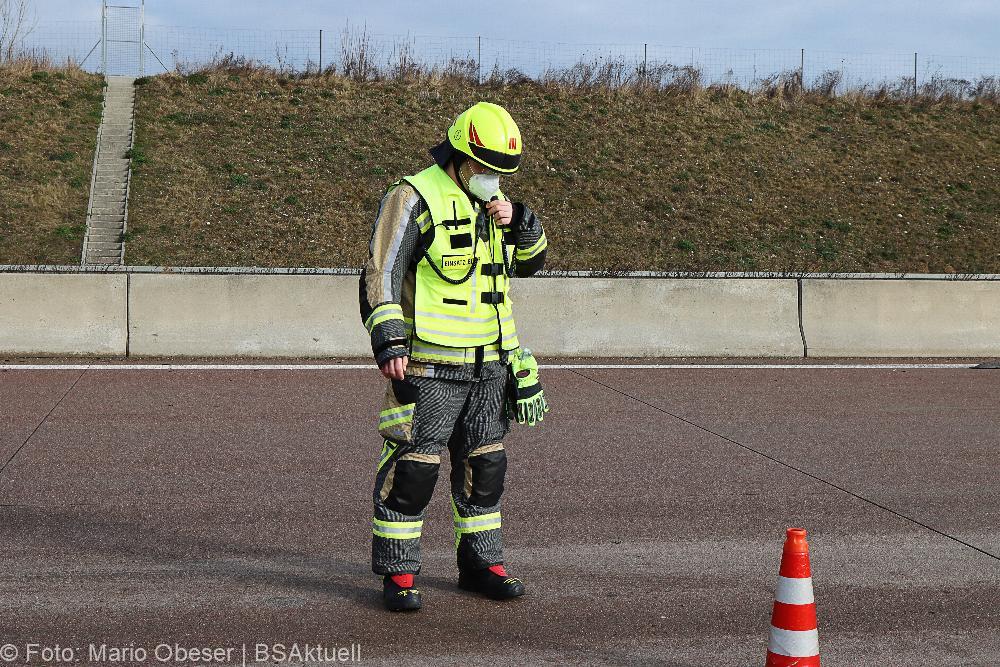 Unfall A8 Günzburg - Burgau am 11.01.2022