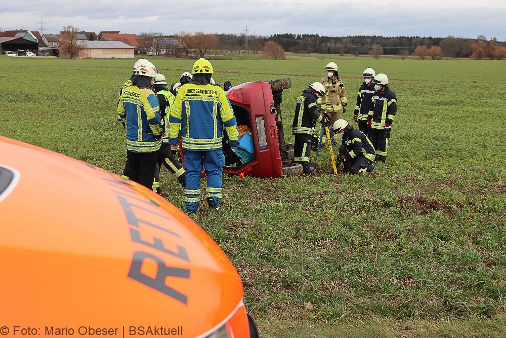 Unfall Staatsstraße 2023 Rieden - Kissendorf