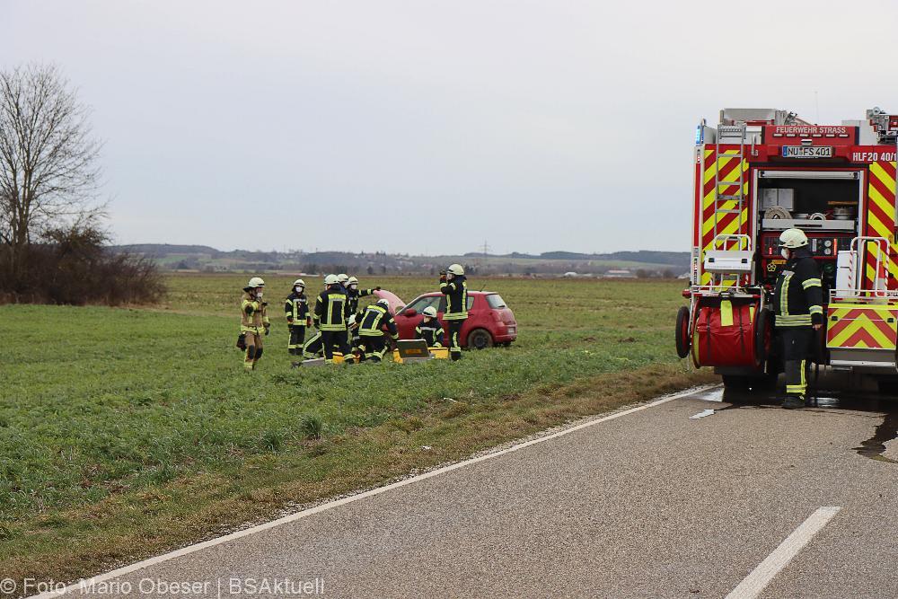 Unfall Staatsstraße 2023 Rieden - Kissendorf