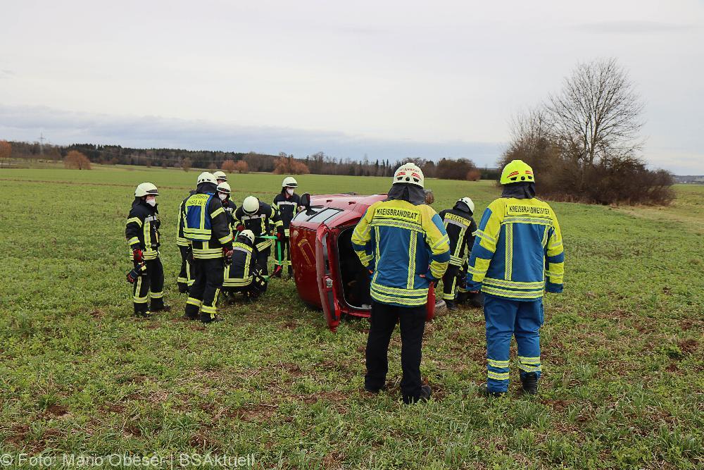 Unfall Staatsstraße 2023 Rieden - Kissendorf