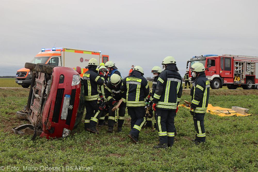 Unfall Staatsstraße 2023 Rieden - Kissendorf