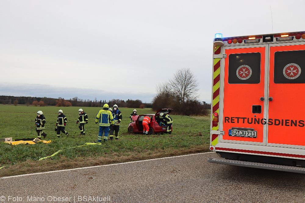 Unfall Staatsstraße 2023 Rieden - Kissendorf