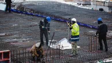 Winter-Baustelle