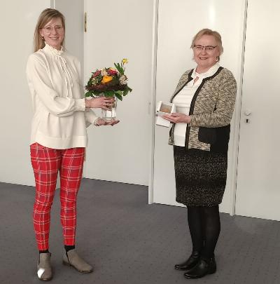 Ehrenmedaille für Pflege für Brigitte Weiss
