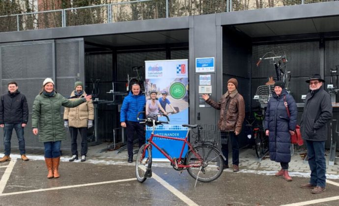Eröffnung Fahrradsammelschließanlage Günzburger Bahnhof