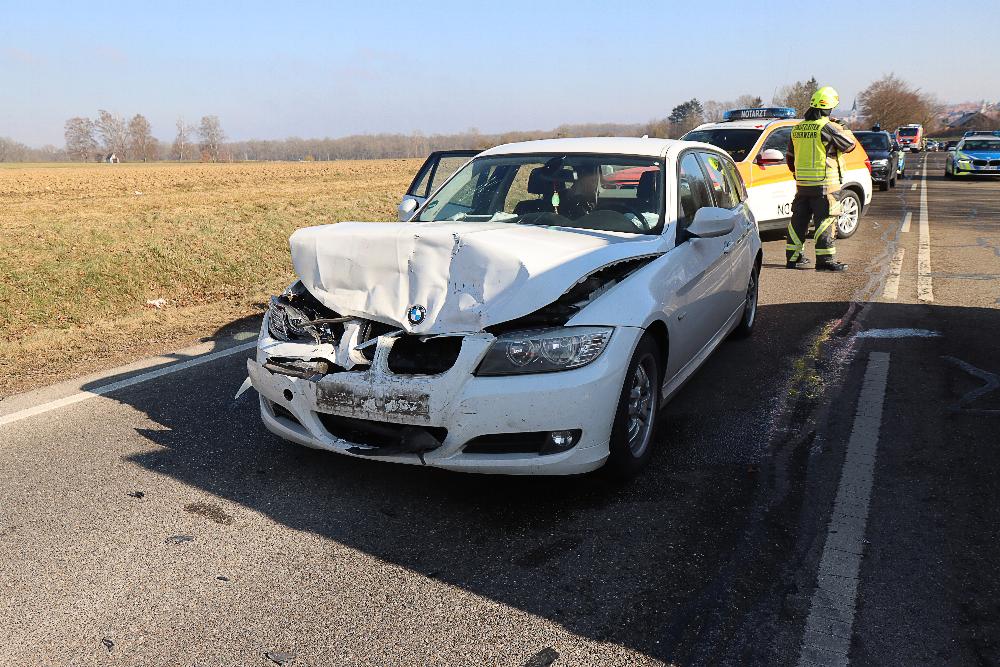 Günzburg Auffahrunfall 12022022
