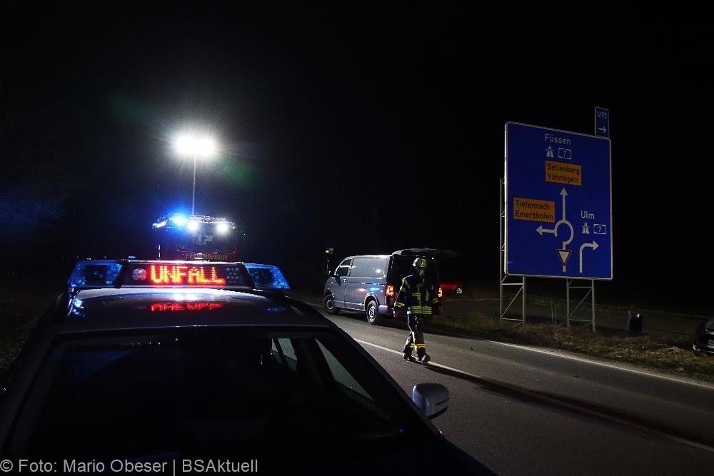 Pkw erfasst Fussgänger Weißenhorn NU14
