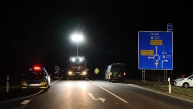 Pkw erfasst Fussgänger Weißenhorn NU14