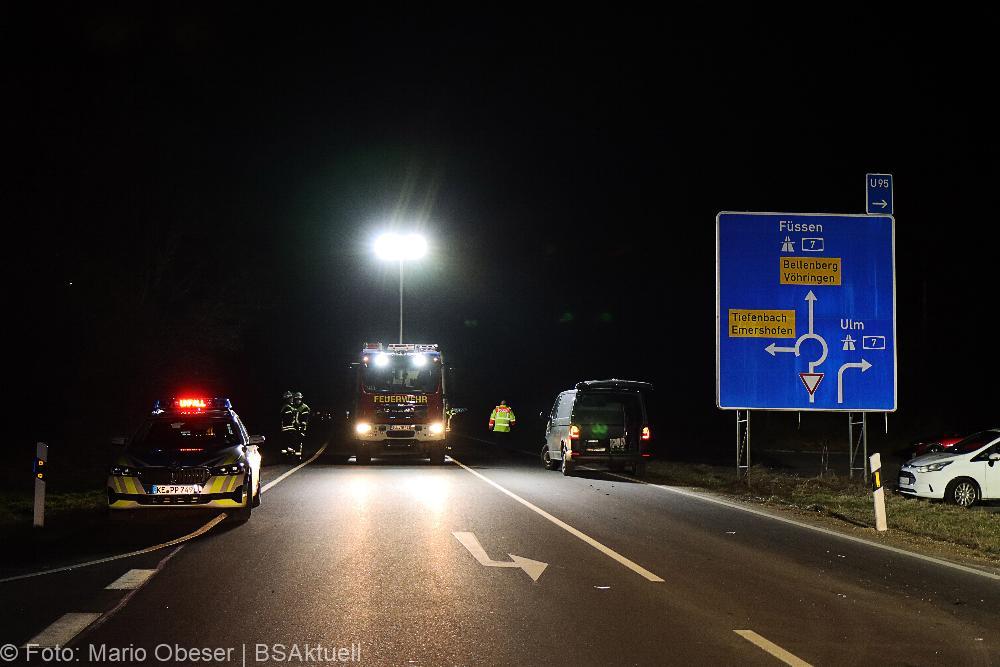 Pkw erfasst Fussgänger Weißenhorn NU14