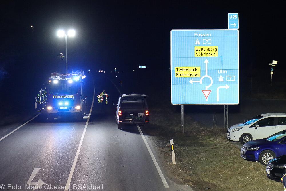 Pkw erfasst Fussgänger Weißenhorn NU14