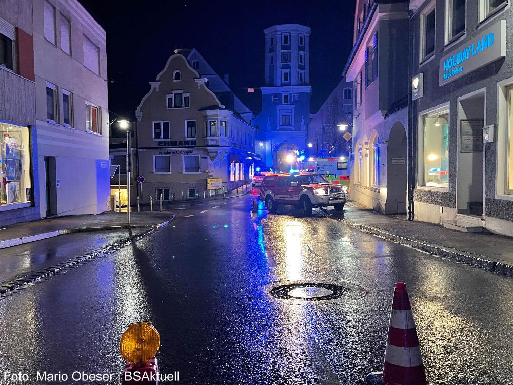 Pkw gegen Hauswand Burgau