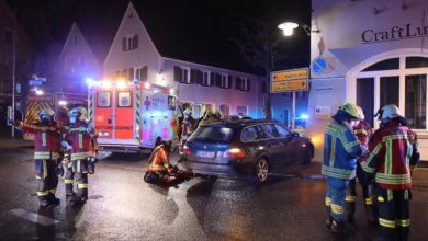 Pkw gegen Hauswand Burgau